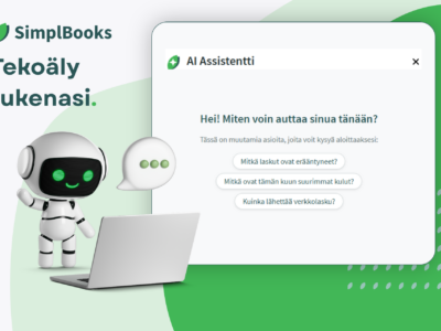 SimplBooksin tekoäly assistentti auttaa sinua